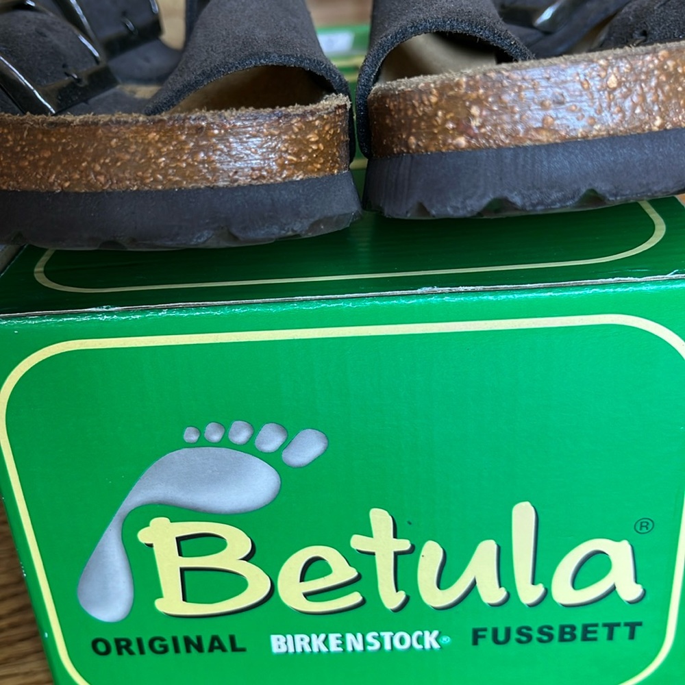 🌿Betula by Birkenstock Unisex Suede Sandals NIB - Picture 5 of 12